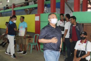 Ketua PSTI Jateng Yudi Indras Wiendarto saat di GOR Sepaktakraw Welahan Jepara