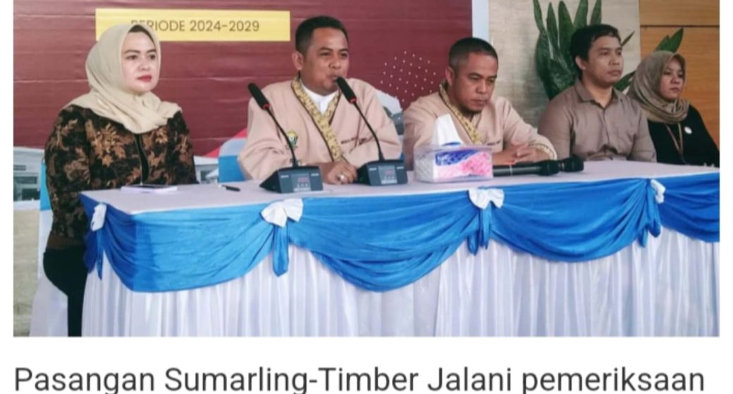 Paslon Sumarlin - Timber Dinyatakan Sehat